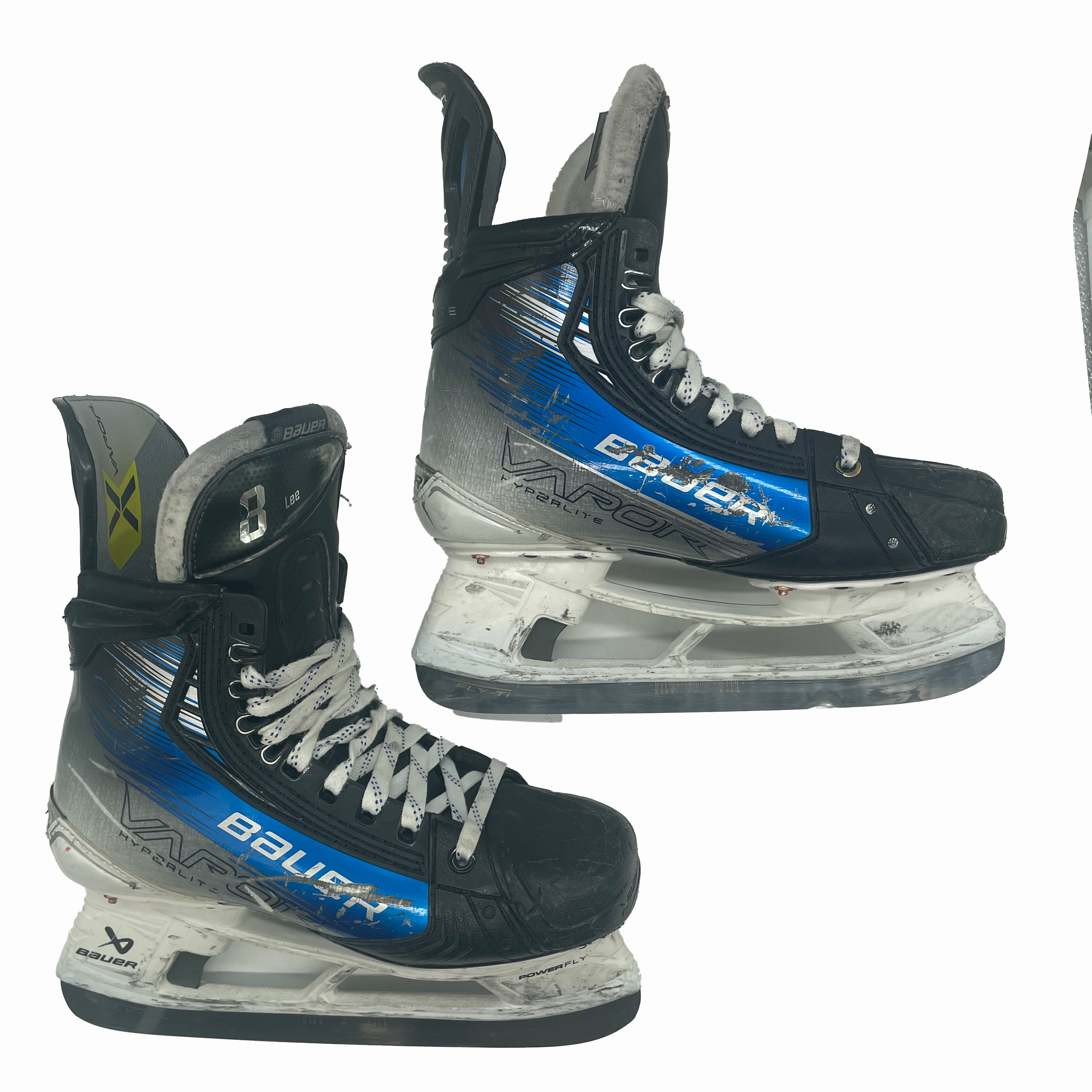 Bauer Vapor Hyperlite 2 - Patins de hockey Pro Stock d'occasion - Taille 7D (bleu)